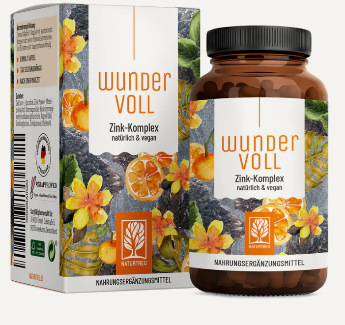 Naturtreu Wundervoll Zink Komplex Kapseln
